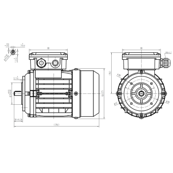 Silnik elektryczny 0,09kW 1400 obr/min. 56B14